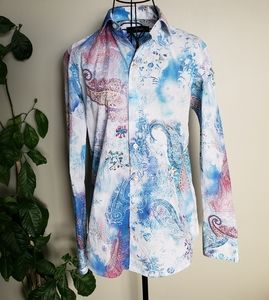 Lief Horsens 100% cotton paisley floral dressshirt